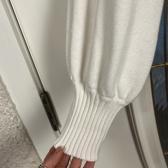 Sabo white 100% cotton boxy ribbed top S - Picture 4 of 9